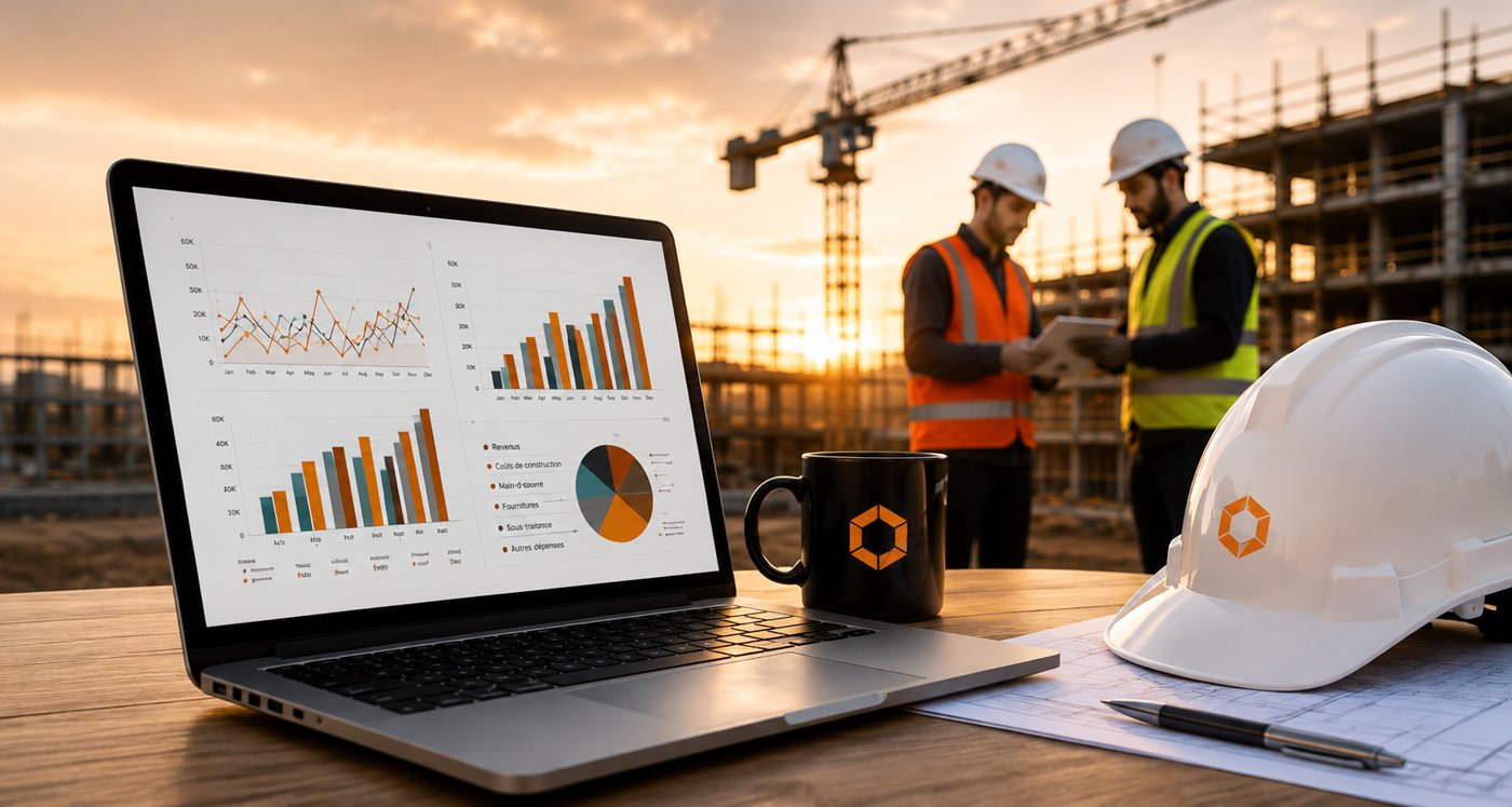 Équipe de construction sur un chantier